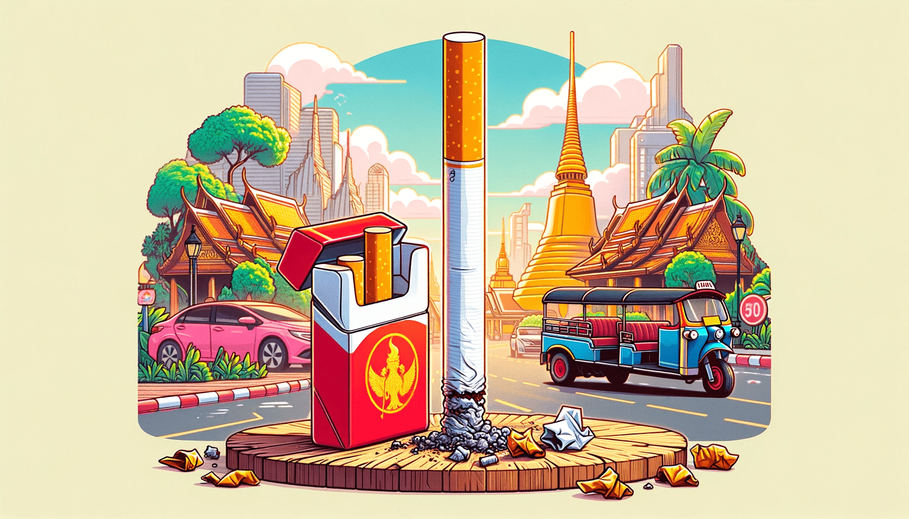 การเลิกสูบบุหรี่ในกรุงเทพฯ - บุหรี่กับไฟแช็ก